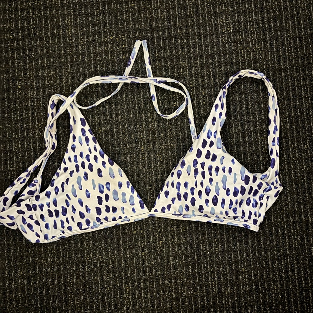 Colorful and fun triangle bikini top